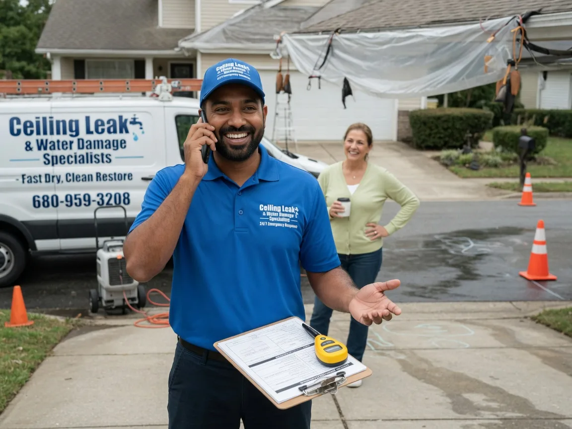 Ceiling Leak Cleanup Ellinger, TX FAQs